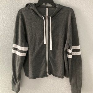 Grey zip up sweatshirt